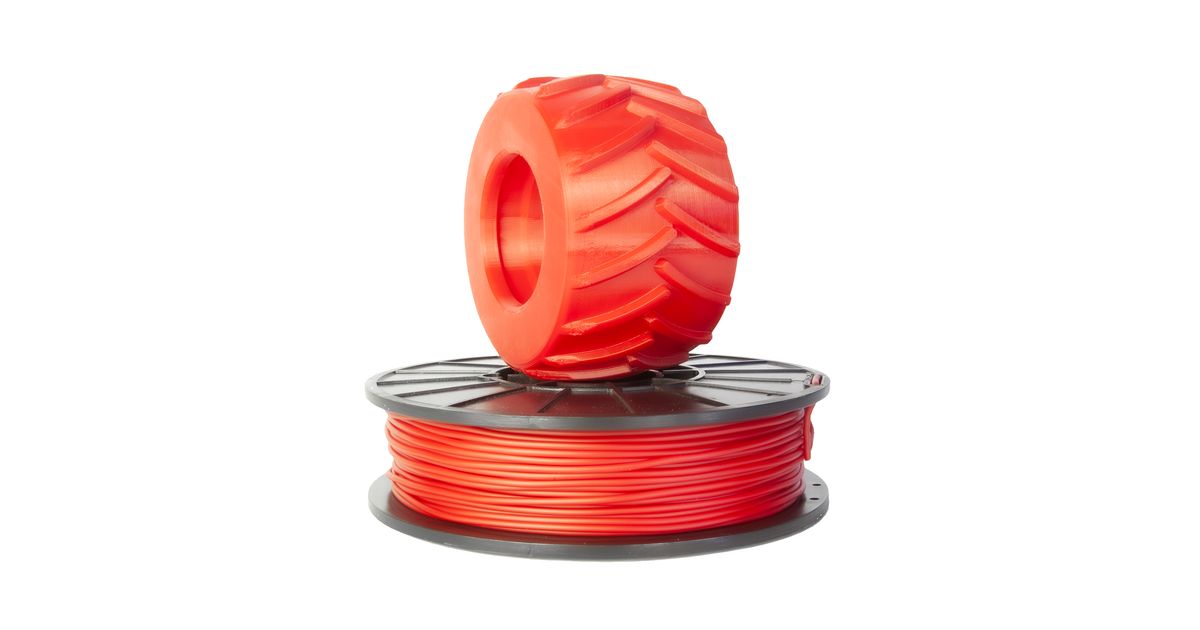Red PRO Series Flex Filament - 2.85mm Flexible TPE (0.5kg) | MatterHackers