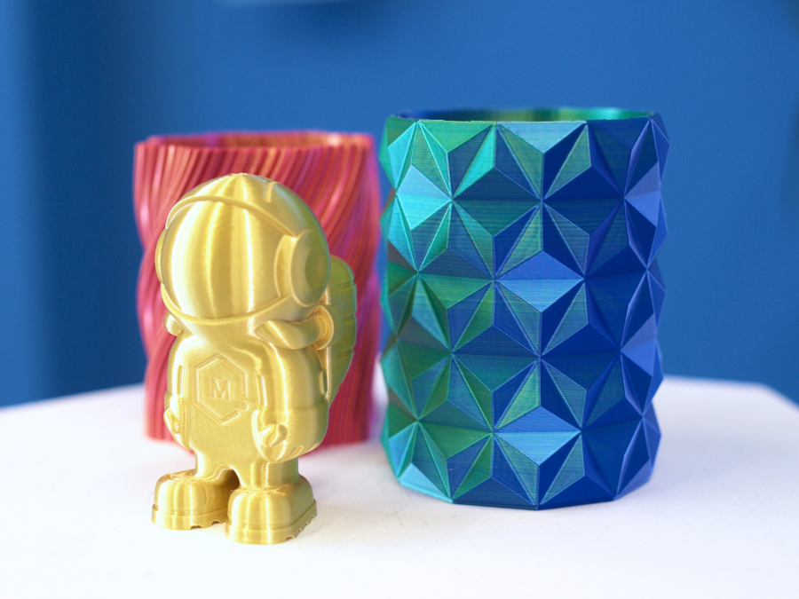 Gold Silver Silky MH Build Series Magic PLA Filament - 1.75mm (1kg)