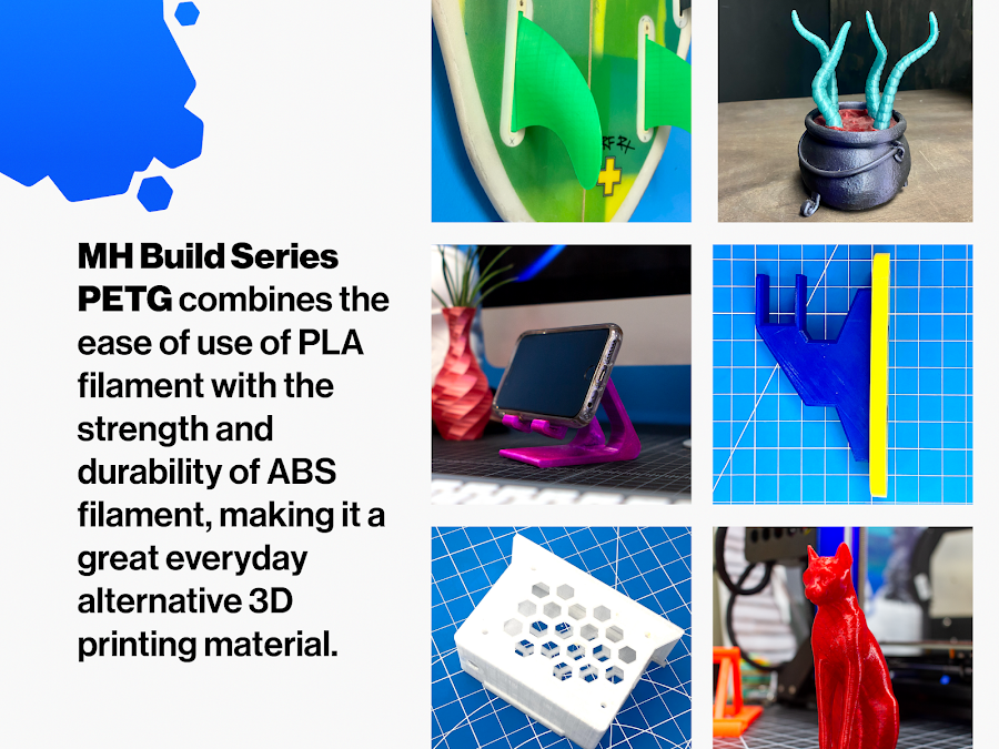 MH Build Series Translucent PETG Filament Bundle - 1.75mm