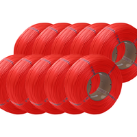 Bambu Lab Maroon Red  PLA Filament Refill 10 Pack - 1.75mm (1kg)