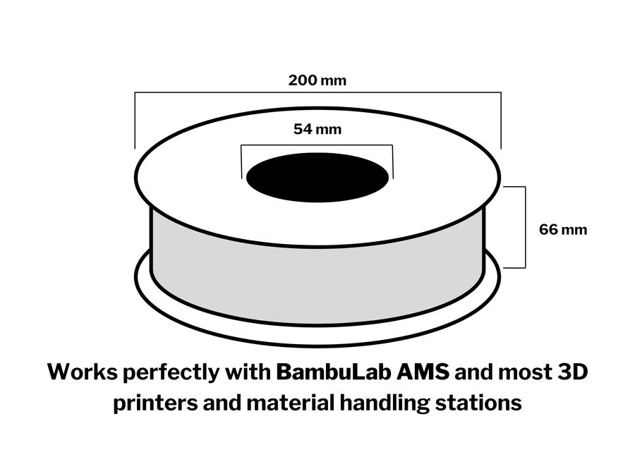 Black MH Build Series High Speed PLA-HS Filament - 1.75mm (1kg)