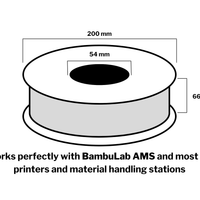 Black PRO Series Tough PLA Filament - 1.75mm (1kg)