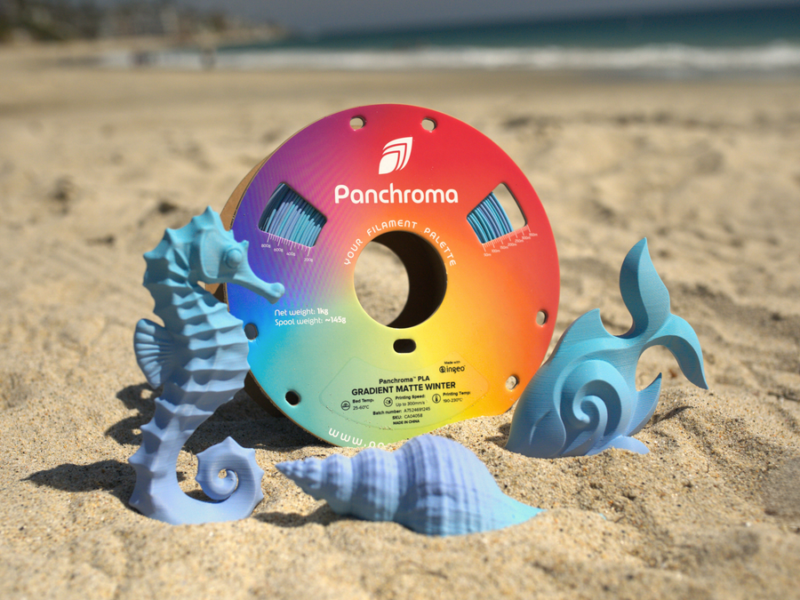 PolyMaker Panchroma Gradient Matte Pastel Rainbow PLA Filament - 1.75mm (1kg)
