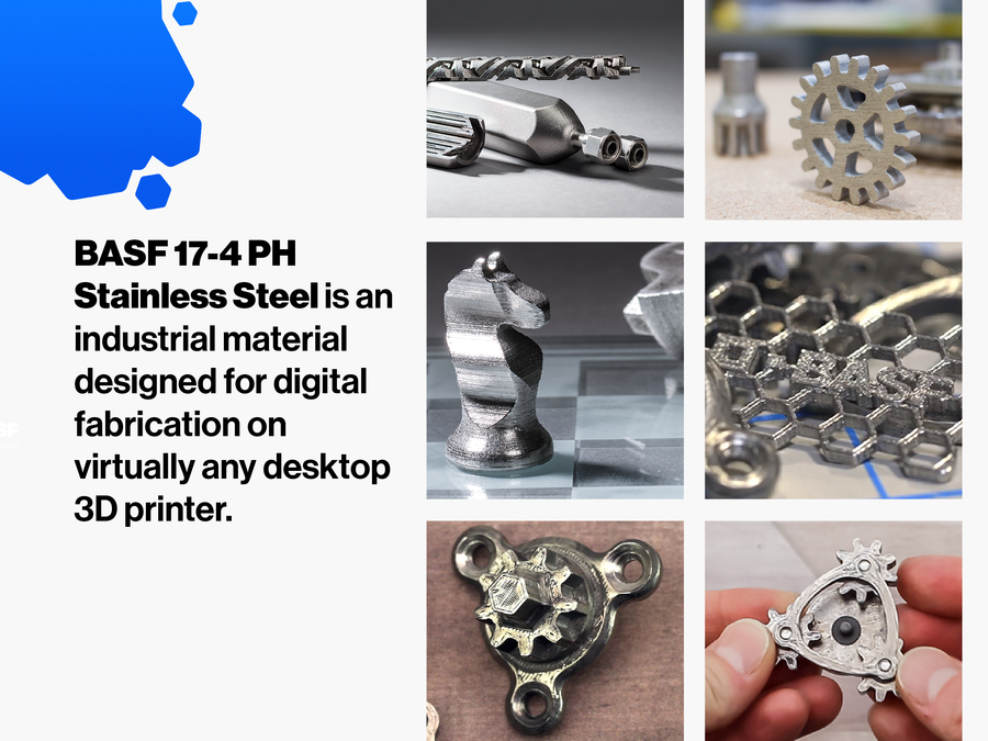 BASF Ultrafuse 17-4 PH Metal 3D Printing Filament - 1.75mm (3kg)