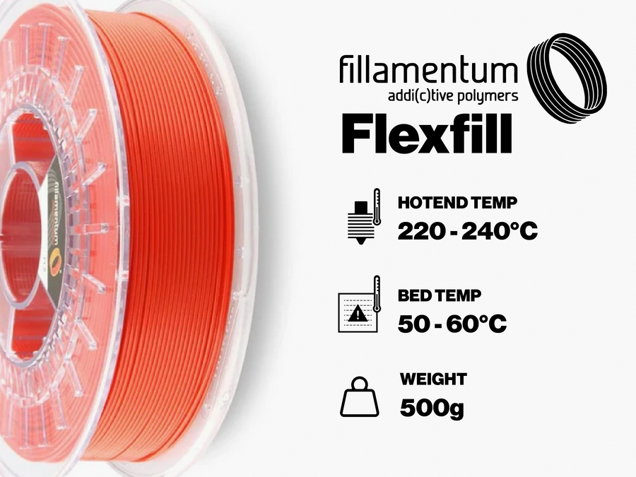 Fillamentum Natural Flexfill TPU 98A Filament - 2.85mm (0.5kg)