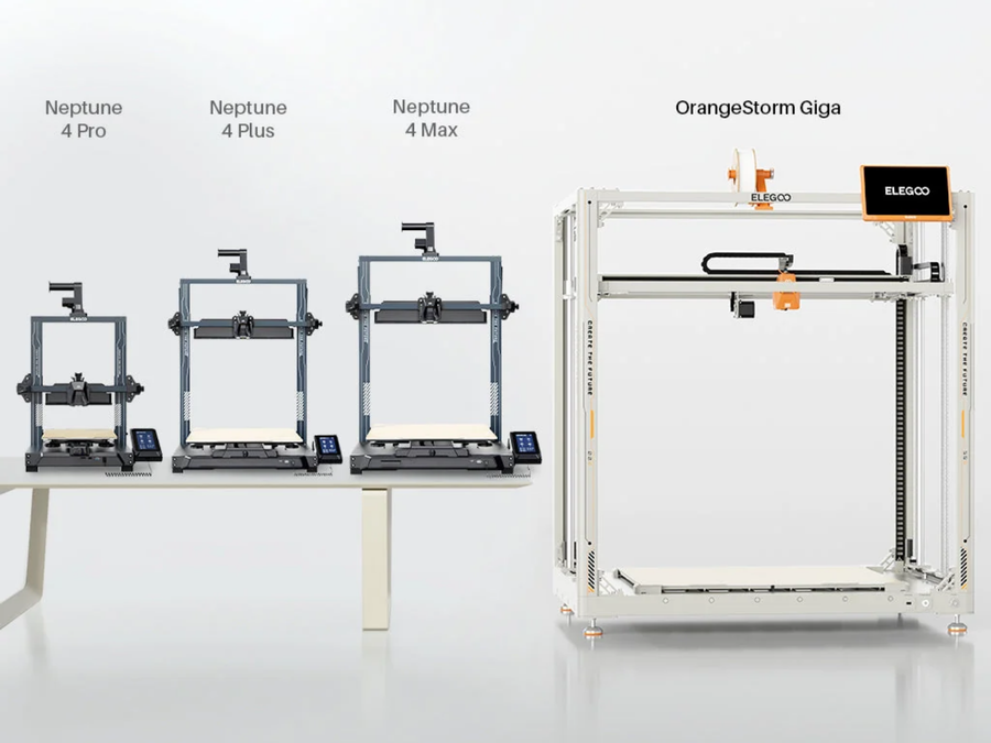 Elegoo OrangeStorm Giga High-Speed Large-Format 3D Printer Kit Starter Bundle