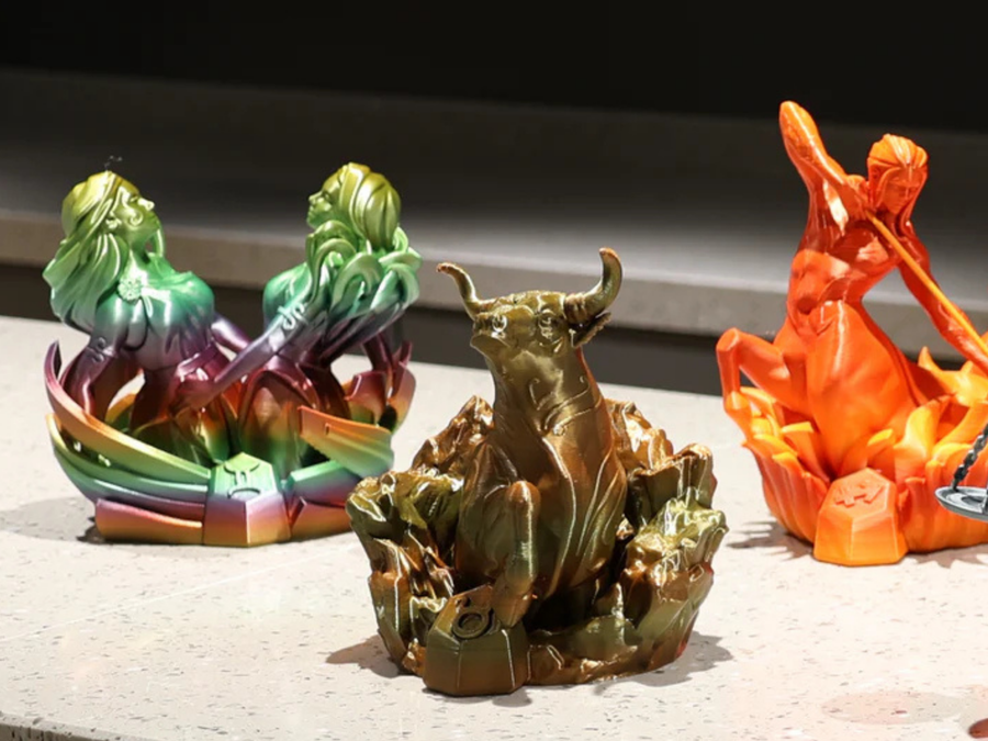 PolyMaker Panchroma Gradient Silk Rainbow PLA Filament - 1.75mm (1kg)