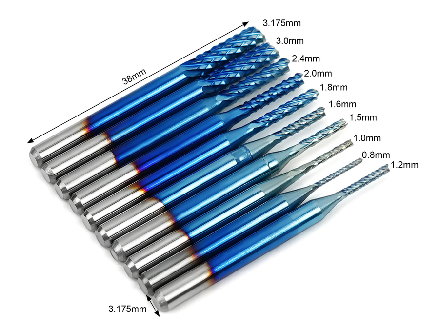 Twotrees 40 PCS End Mills CNC Router Bits