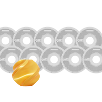 Bambu Lab Gold Silk+ PLA Filament Pack of 10 - 1.75mm (1kg)