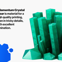 Fillamentum Crystal Clear Smaragd Green PLA Filament - 2.85mm (0.75kg)