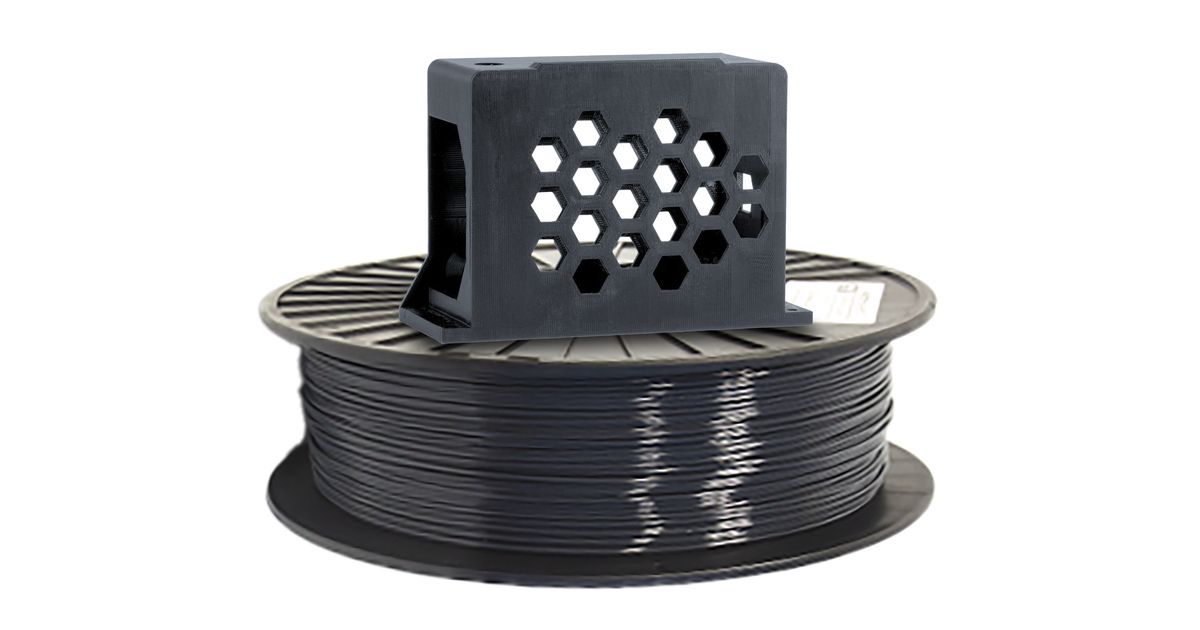 Jet Gray PRO Series PETG Filament - 2.85mm (1kg) | MatterHackers