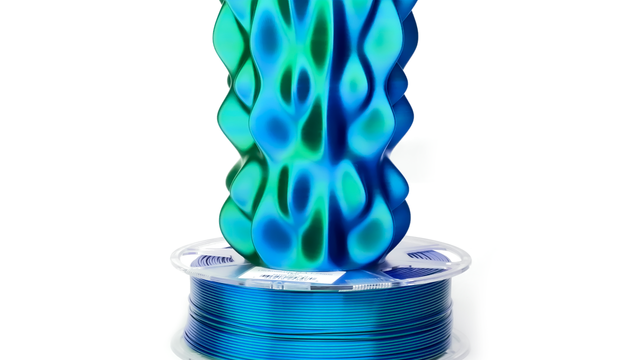 Blue Green Silky MH Build Series Magic PLA Filament - 1.75mm (1kg