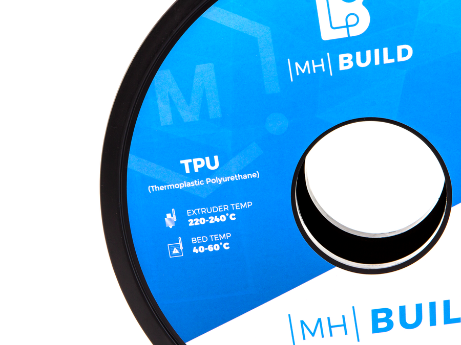 Translucent Red MH Build Series TPU Flexible Filament - 1.75mm (1kg)