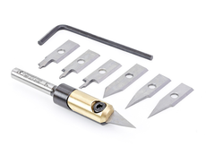 Amana Tools AMS-210 Premium 8-Piece In-Groove (TM) Insert Engraving Kit