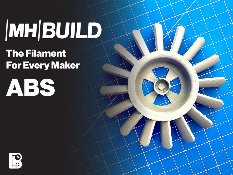 Black MH Build Series ABS Filament - 2.85mm (1kg)