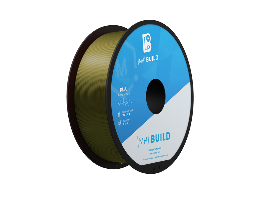 Silky Bronze MH Build Series PLA Filament - 1.75mm (1kg)