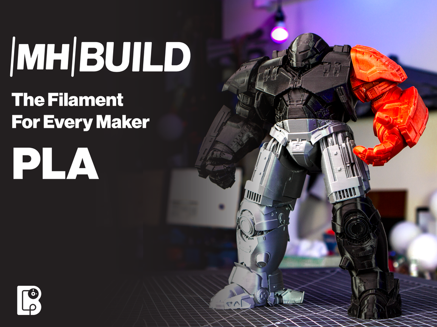 Brown MH Build Series PLA Filament - 2.85mm (1kg)