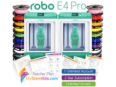 Robo E4 Pro and MyStemKit Bundle - Teacher License and Material