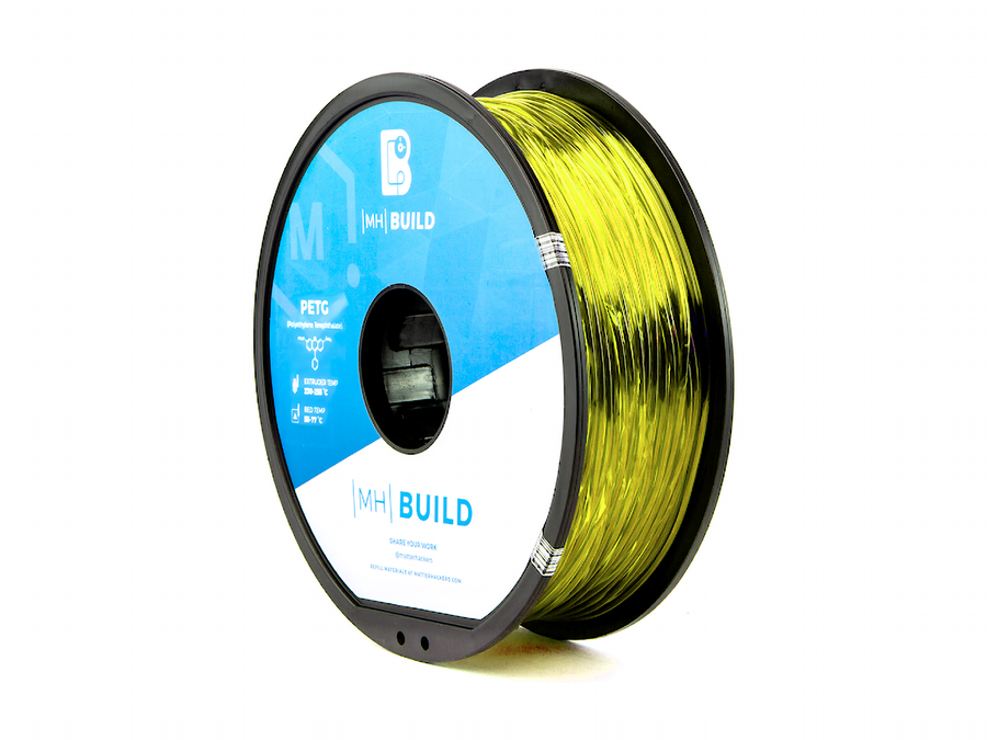 Translucent Yellow MH Build Series PETG Filament - 1.75mm (1kg)