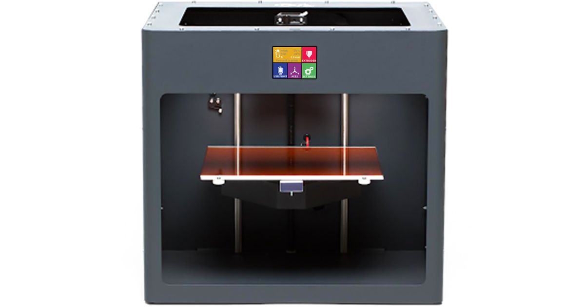 CraftBot PLUS 3D Printer Fully Assembled - Grey | MatterHackers