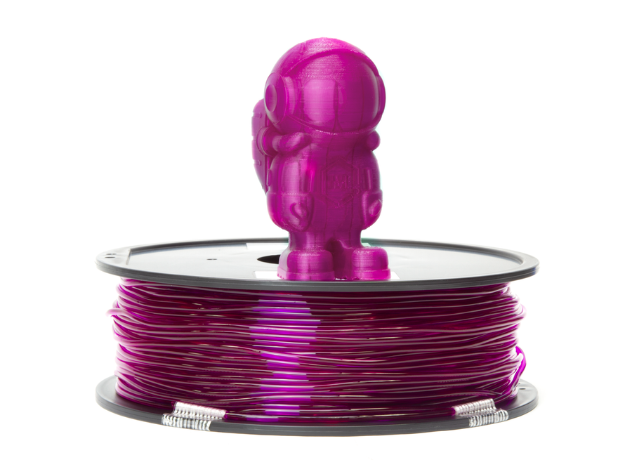 Translucent Purple MH Build Series TPU Flexible Filament - 2.85mm (1kg)