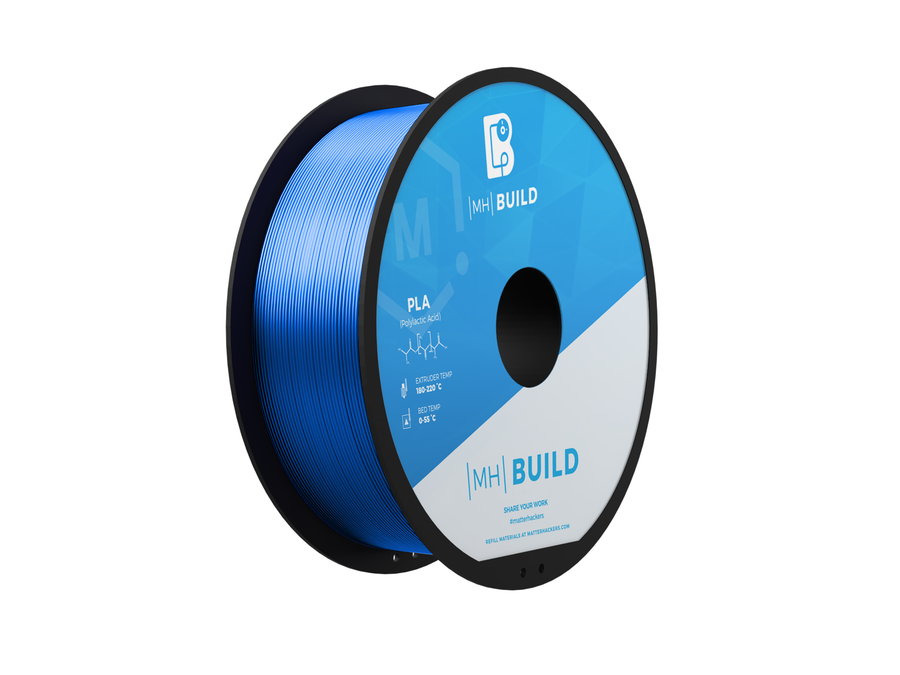 Silky Blue MH Build Series PLA Filament - 1.75mm (1kg)