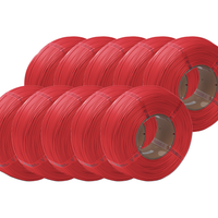 Bambu Lab Scarlett Red Matte PLA Filament Refill 10 Pack - 1.75mm (1kg)