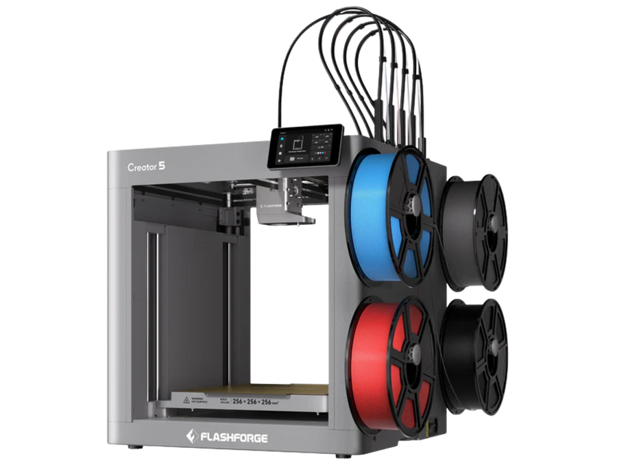 Flashforge Creator 5 Pro 4-Toolheads Multi-Color 3D Printer