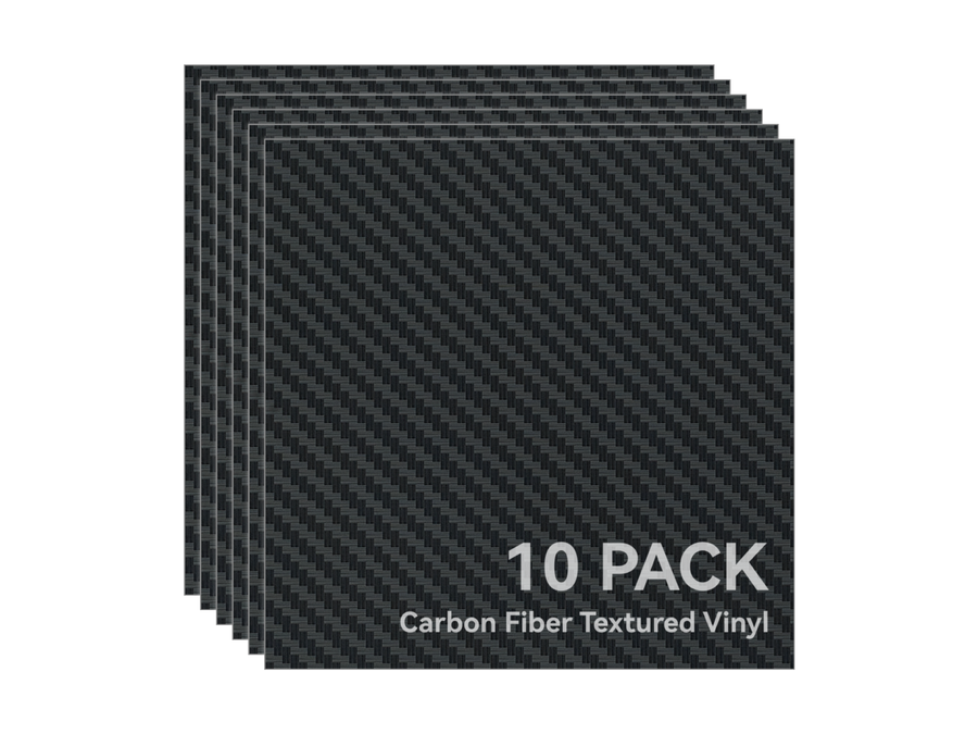 Bambu Carbon Fiber Textured Removable Vinyl (10pcs)