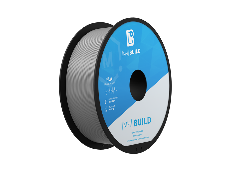 Silver MH Build Series PLA Filament - 2.85mm (1kg)