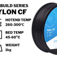 Black MH Build Series Nylon CF Filament - 1.75mm (1kg)