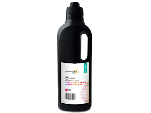 PhotoCentric 3D UV Laser Castable Resin - Pink (1kg)