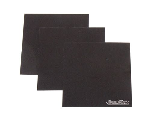 BuildTak 3D Printer Build Surface 6.5" x 6.5" (Pack of 3)