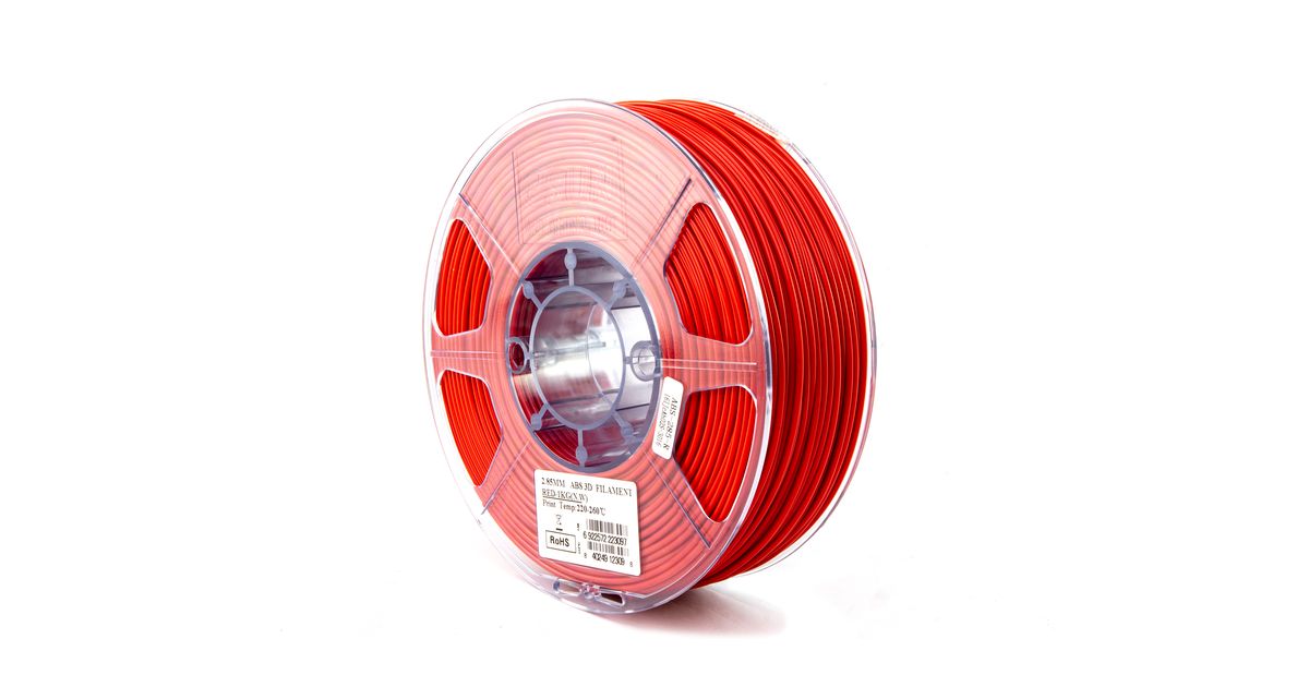 eSUN Red ABS Filament - 2.85mm (1kg) | MatterHackers
