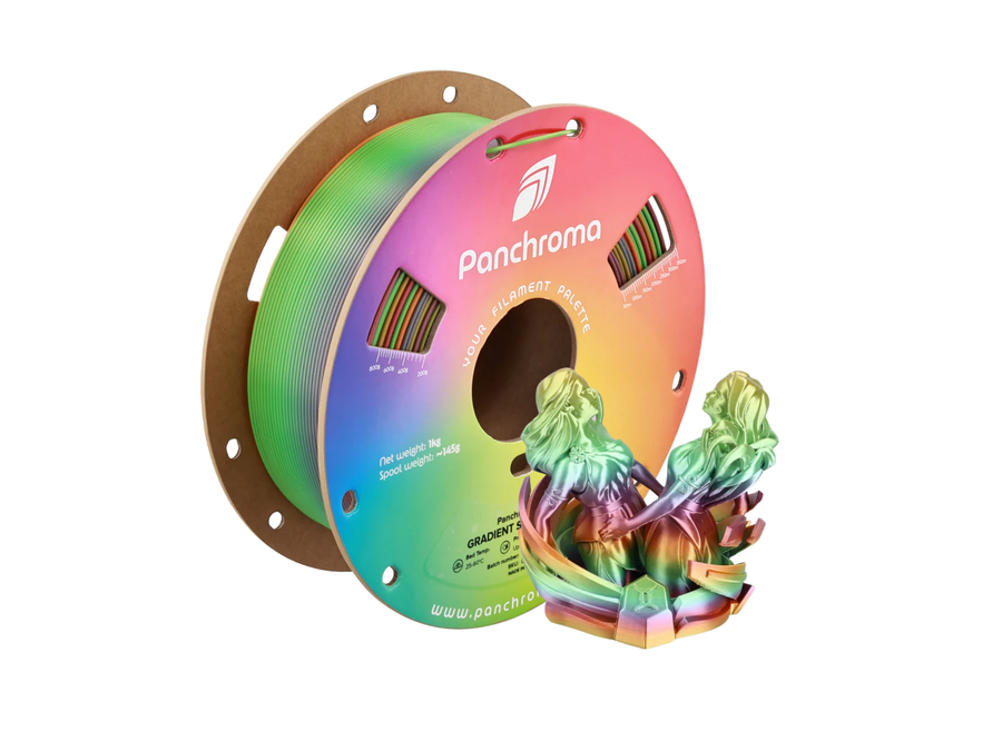 PolyMaker Panchroma Gradient Silk Rainbow PLA Filament - 1.75mm (1kg)