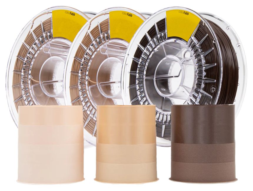 ColorFabb varioShore Prosthetic TPU Filament - 1.75mm (3 pack