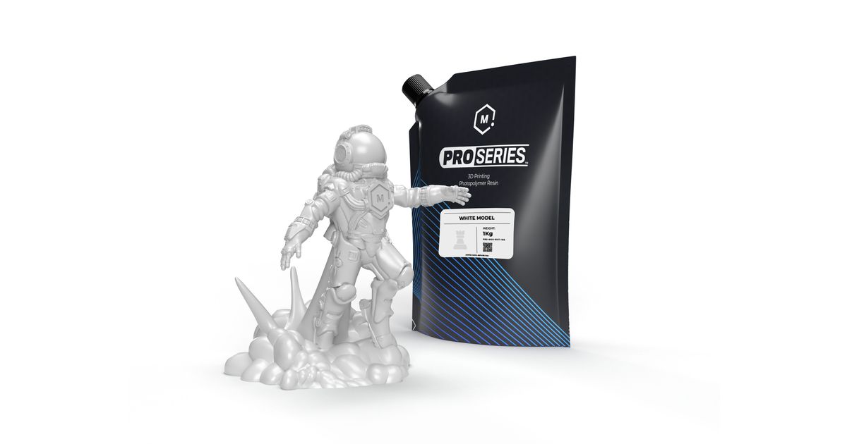 White PRO Series Model Resin (500g) | MatterHackers