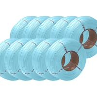 Bambu Lab Ice Blue Matte PLA Filament Refill 10 Pack - 1.75mm (1kg)