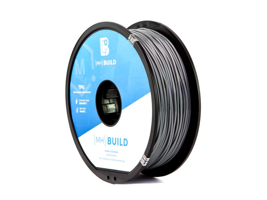 Gray MH Build Series TPU Flexible Filament - 2.85mm (1kg)