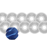 Bambu Lab Blue Silk+ PLA Filament Pack of 10 - 1.75mm (1kg)