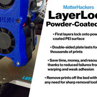 CLEARANCE - LayerLock Powder Coated PEI Build Plate 9.5" x 10"