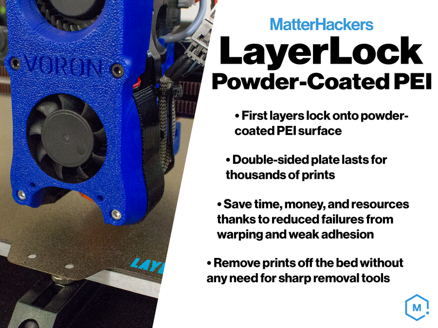 CLEARANCE - LayerLock Powder Coated PEI Build Plate 9.5" x 10"