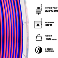 Blue Yellow MatterHackers Quantum PLA Filament - 1.75mm (0.75kg)