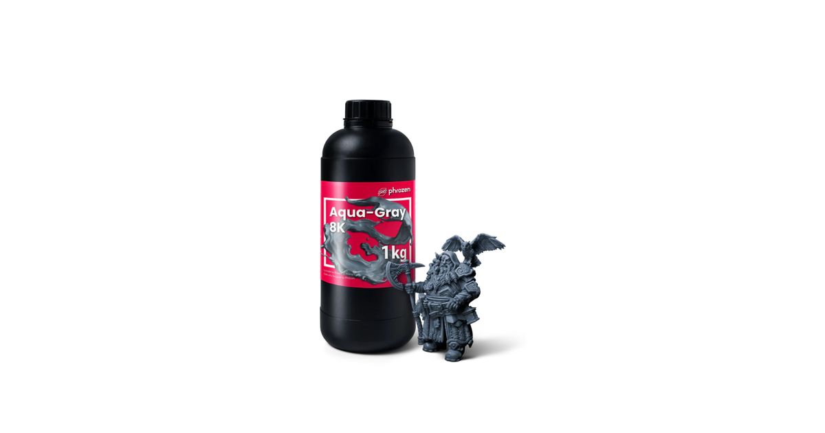 Phrozen Aqua 8K Resin - Gray (1kg) | MatterHackers