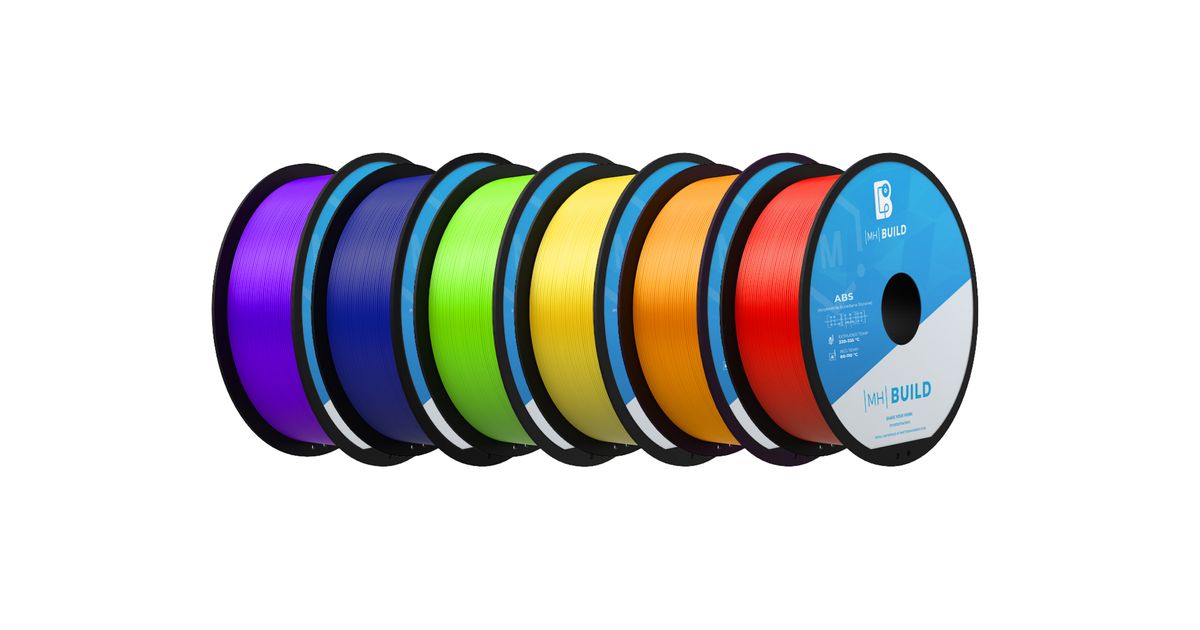 MH Build Series Rainbow Pack ABS Filament Bundle - 2.85mm | MatterHackers
