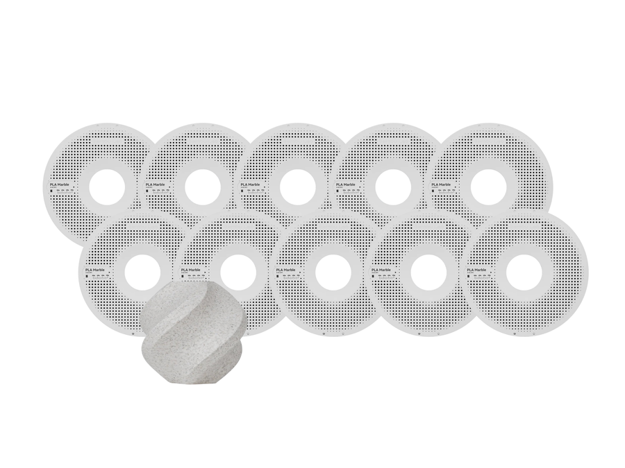 Bambulab A1 ＋白フィラメント Bambu Lab White Marble PLA Filament 10 Pack - 1.75mm (1kg