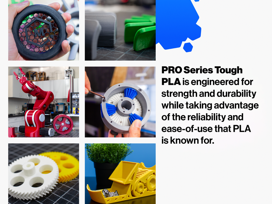 Silver PRO Series Tough PLA Filament - 2.85mm (1kg)