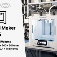 UltiMaker S5 3D Printer (No Camera, No Wi-Fi, No USB) + UltiMakerCare Plan - 1 Year