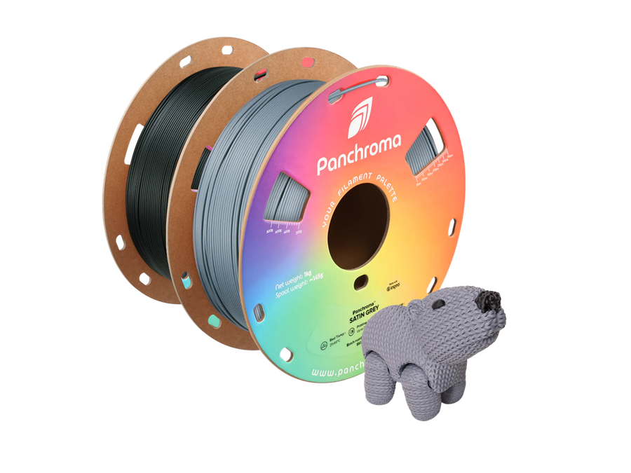 PolyMaker Panchroma Satin Black PLA Filament - 1.75mm (1kg)