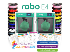 Robo E4 and MyStemKit Bundle - Teacher License and Material